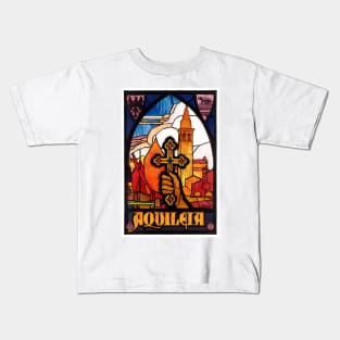 Vintage Travel Poster Italy Aquileia Kids T-Shirt